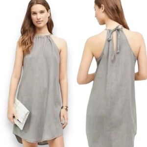 Cloth & Stone Gray Frayed Hem Mini Dress Size Medium